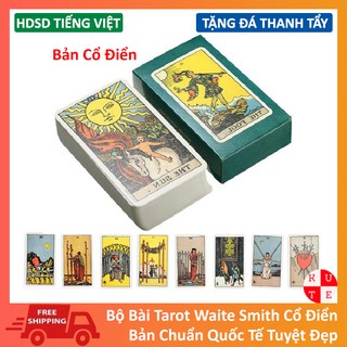 Bài Tarot Giá Rẻ Waite Smith Kèm Hướng Dẫn Tiếng Việt Và Đá Thanh Tẩy