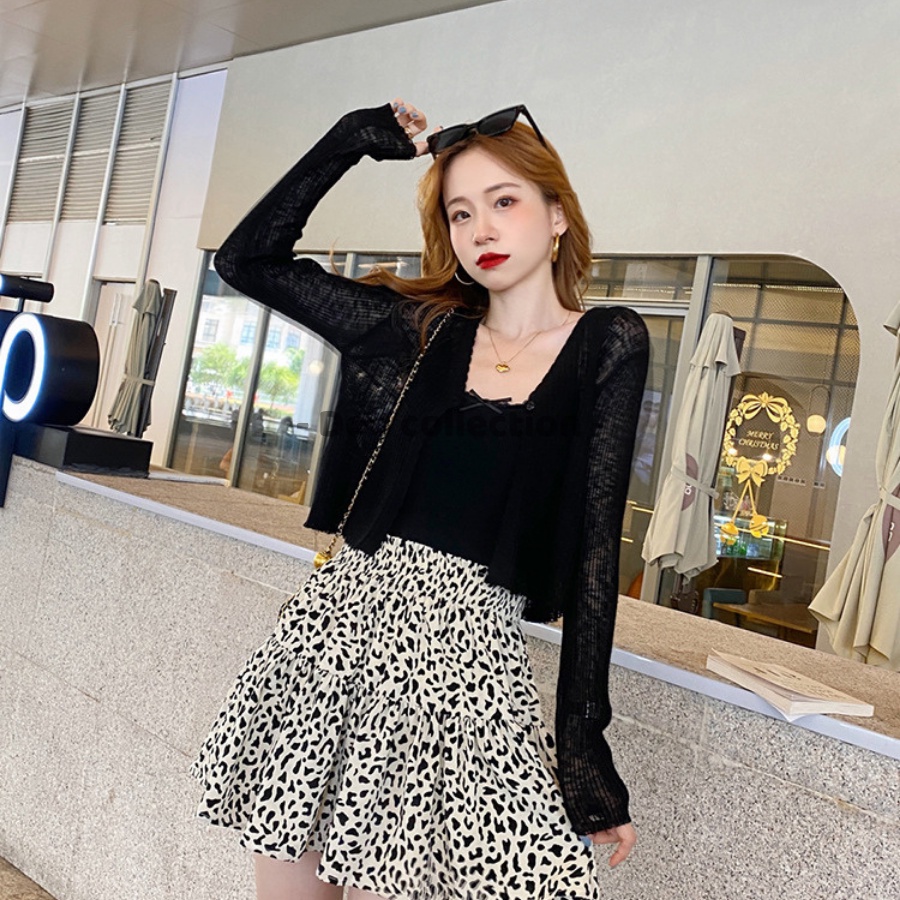 [Nowship2h] Áo Khoác Dệt Kim Cao Cấp (Áo Cardigan) Chống Nắng Thời Trang Mùa Hè Phong Cách Hàn Quốc - Mã TA014
