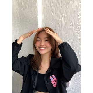Áo Khoác Jacket Đen Không Nón Carrot