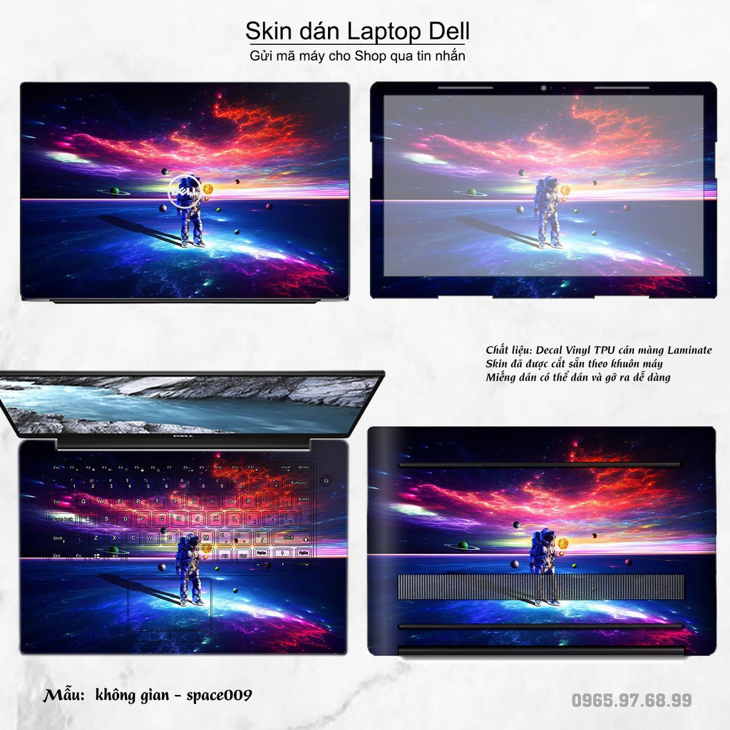 Skin dán Laptop Dell in hình không gian nhiều mẫu 2 (inbox mã máy cho Shop)