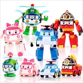 Bộ Đồ Chơi Robocar Poli Biến Hình Robot Siêu Xe 4 Trong 1 Cao Cấp Dành Cho Bé