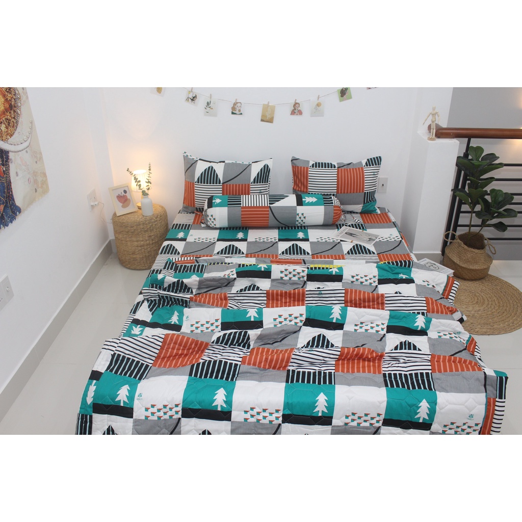 [ SALE GIÁ SỐC- HÀNG CLEAR KHO ] Bộ drap gối KHA LY - 100% cotton thiên nhiên | BigBuy360 - bigbuy360.vn