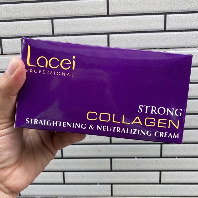 Thuốc duỗi tóc không cần kẹp nhiệt tại nhà Collagen Lacei 500mlx2