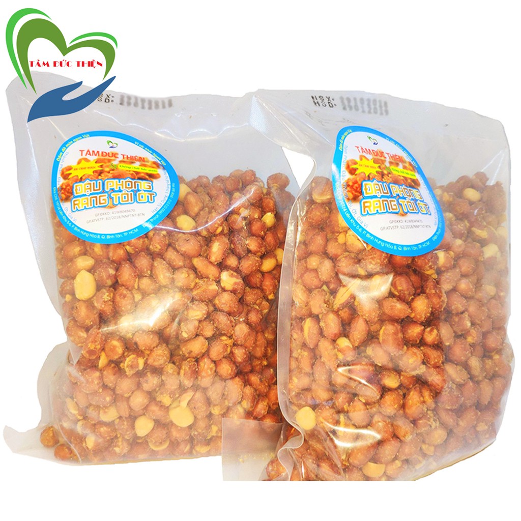 [Công Nghệ Mới-Thơm Ngon Hơn]1KG Đậu Phộng Rang Tỏi Ớt Tâm Đức Thiện - (Combo 2 Túi 500GR) - Đậu Phộng Chấy Tỏi Ớt | BigBuy360 - bigbuy360.vn