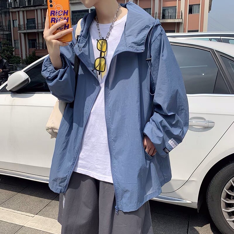 [ORDER] Áo khoác chống nắng hoodie có mũ trùm mỏng nhẹ thoáng mát oversize form rộng Ulzzang siêu chất ❤️