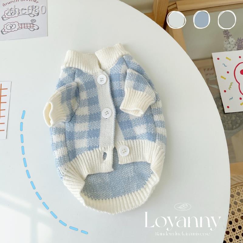Quần Áo Hợp Thời Trang Cho Thú Cưng◑♧Áo Khoác Cardigan Thời Trang Thu Đông Cho Cún Cưng 21 Mẫu Mới