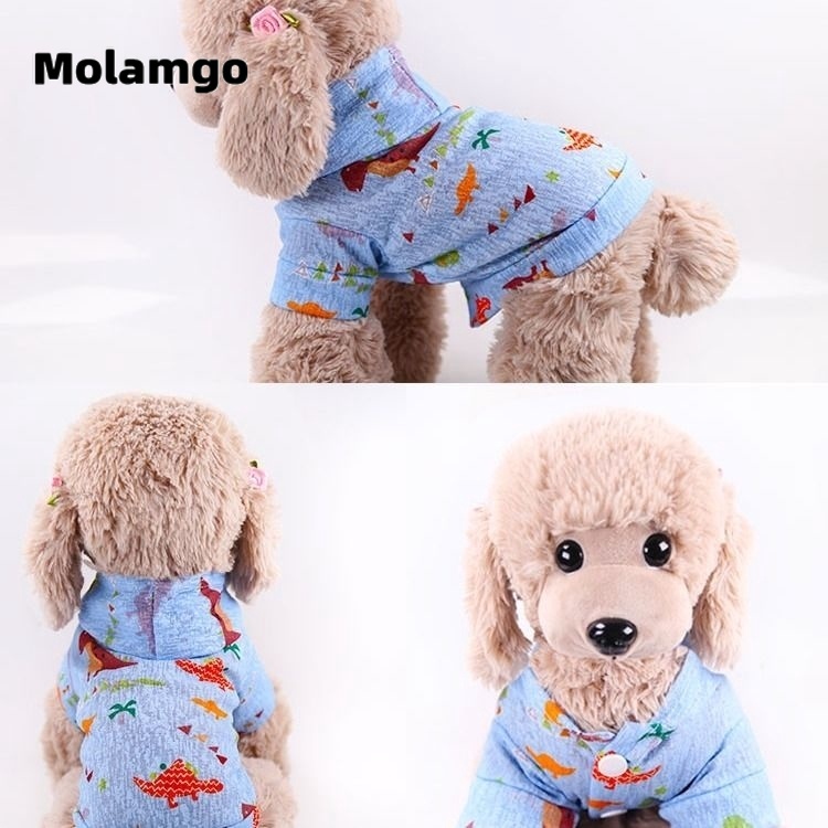 Bộ Đồ Thời Trang Kẻ Sọc Thiết Kế Dễ Thương Cho Thú Cưng