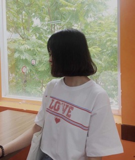 ☀️Áo Croptop Tay Lỡ Love