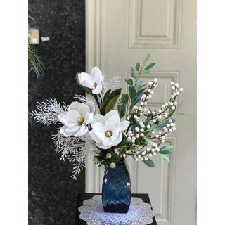 Lọ Hoa Bình Bông Dáng Vuông Vát