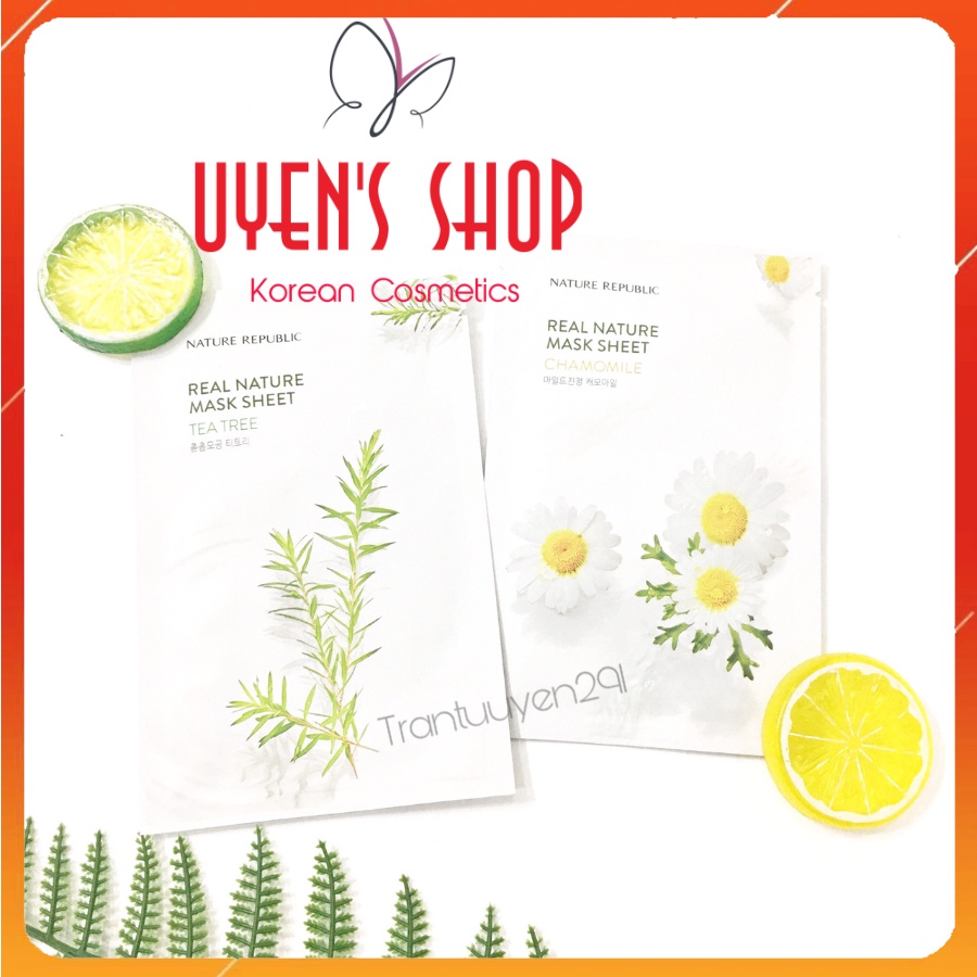Mặt nạ giấy Nature Republic Real Nature Mask Sheet 23gr