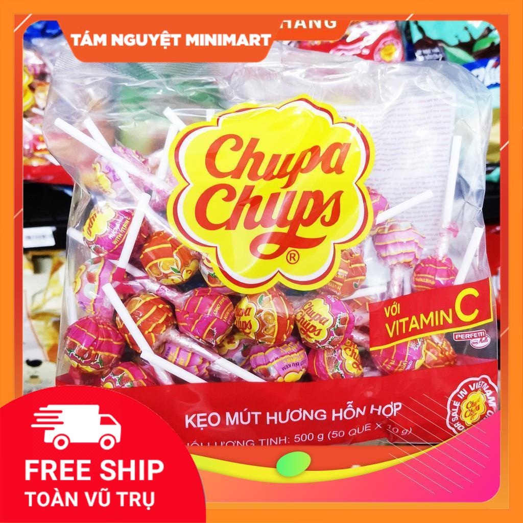 Kẹo Mút Chupa Chups Hương Trái Cây Hỗn Hợp 60 Que