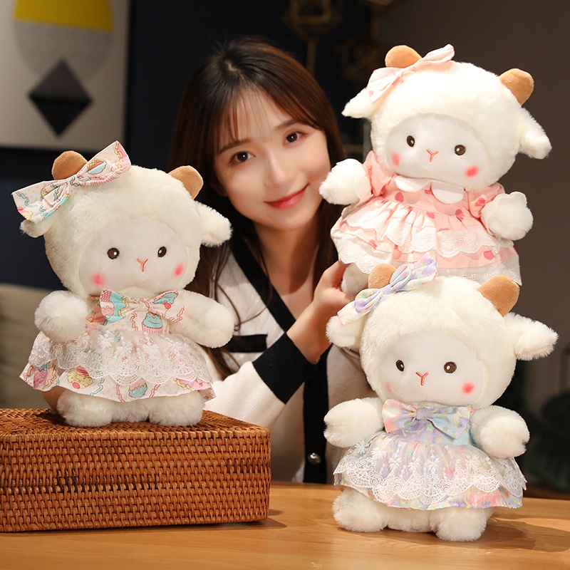 Thú Nhồi Bông Hình Con Cừu Đáng Yêu Cho Bé