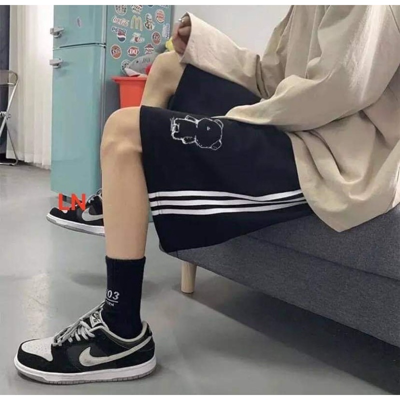 Quần đùi 3 rót logo gấu TH6