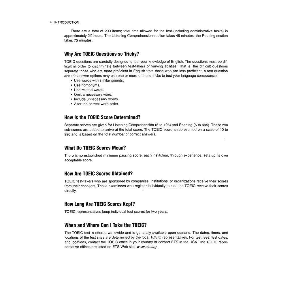 Sách Barron's Toeic Test + 3CD (4th Edition) Tặng Bút Bi