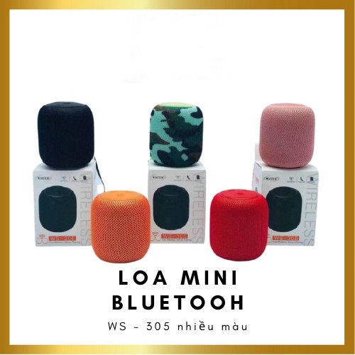 Loa Bluetooth Mini WS-305 V5.0 Nghe Hay