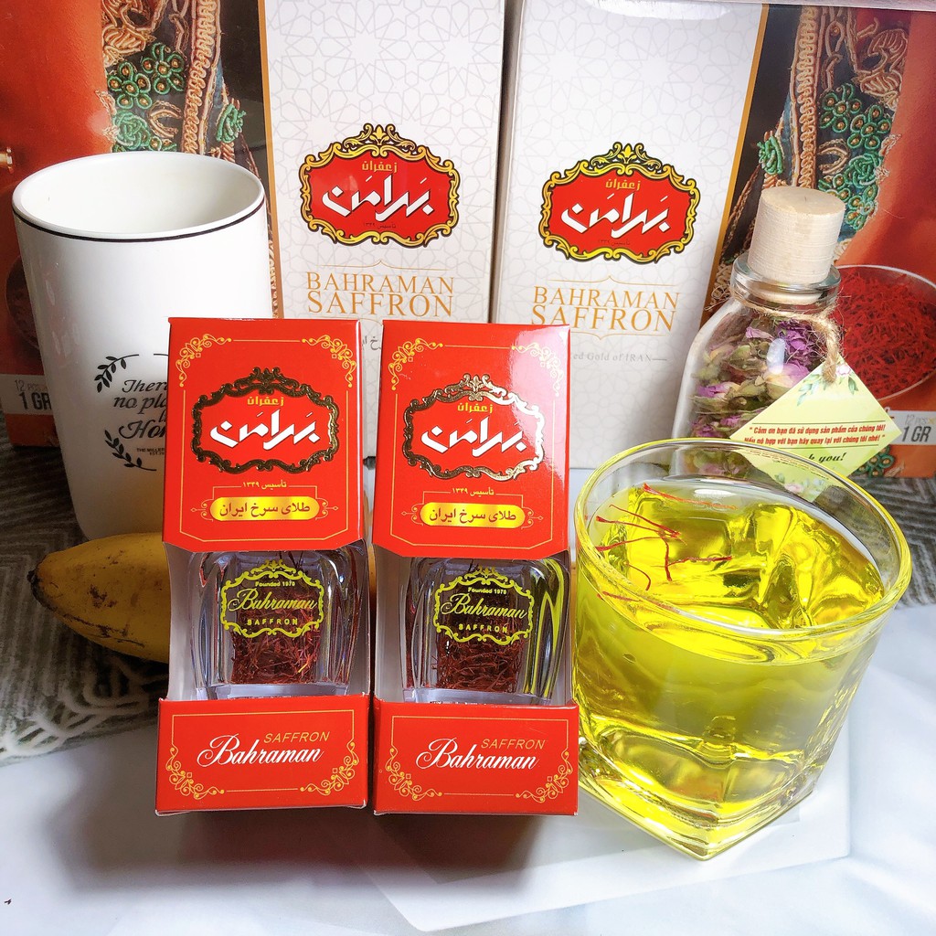 Nhụy Hoa Nghệ Tây Saffron Bahraman 2 hộp 1gram/hộp | BigBuy360 - bigbuy360.vn