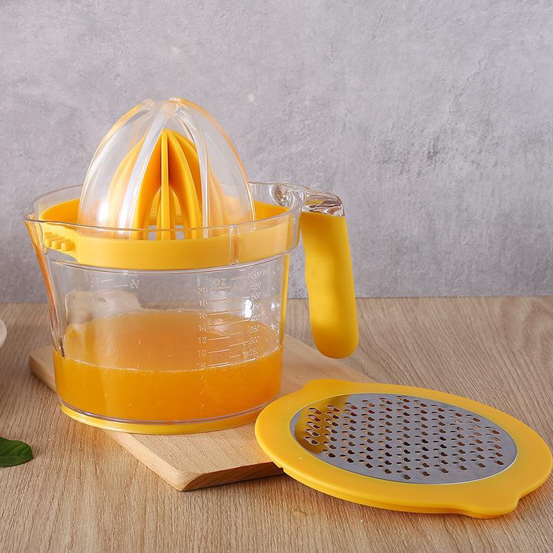 Hàng HOT Dụng cụ vắt cam / Máy ép trái cây cầm tay 600ml trong suốt cho nhà bếp【Utah054】