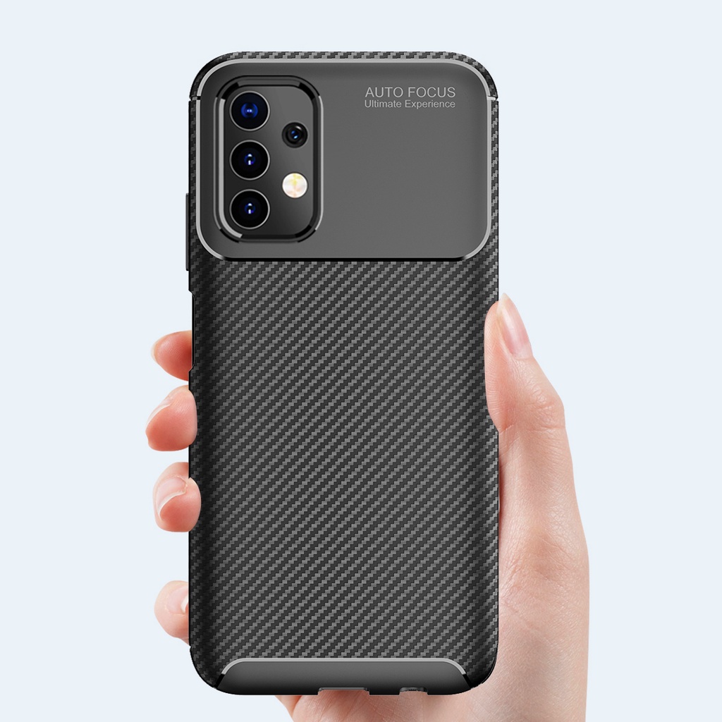 Ốp Điện Thoại Silicon Mềm Kết Cấu Sợi Carbon Nhám Cho Samsung Galaxy A23 A52S A52 A72 M52 4G 5G A 23 52 72