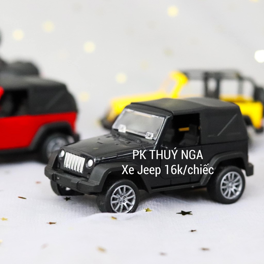 Xe ô tô jeep trang trí bánh kem