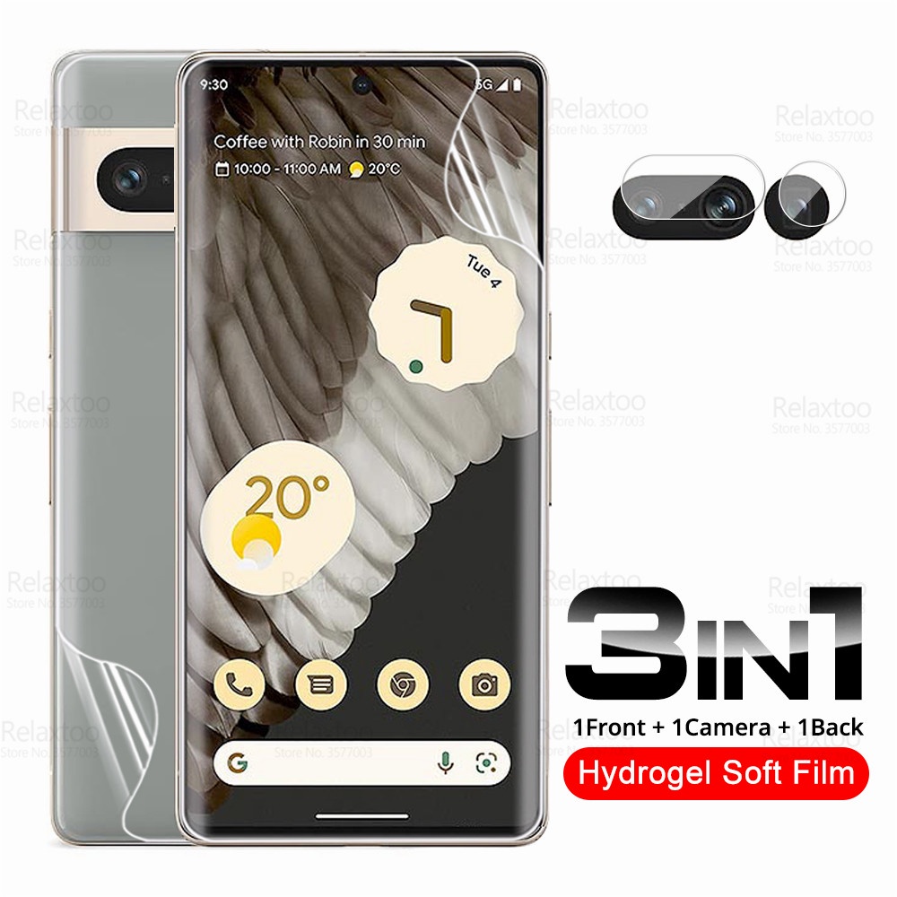 Kính cường lực hydrogel 3 trong 1 bảo vệ cho Google Pixel 7 Pro 7Pro Pixel7 Pro Pixel7Pro 5G