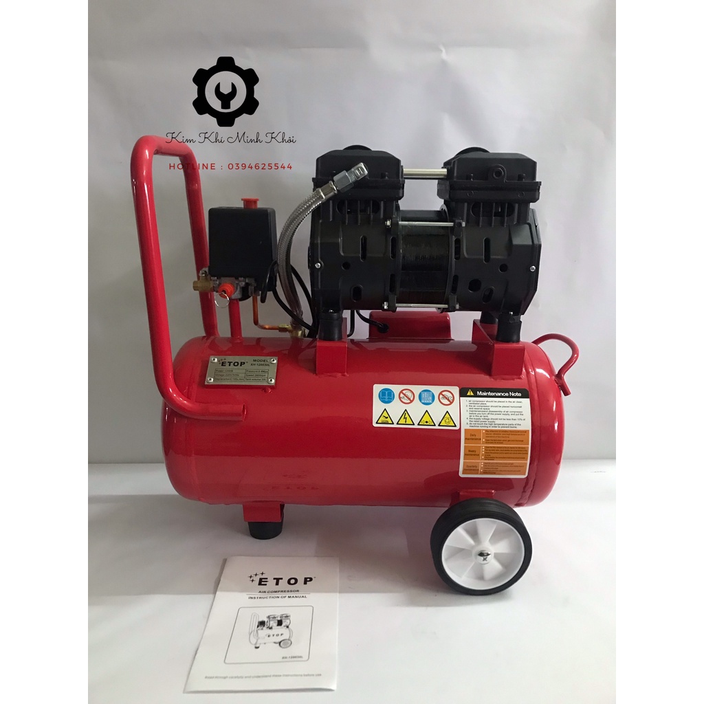 Máy nén khí không dầu ETOP 30L Thái Lan 1200W | Máy nén khí sạch