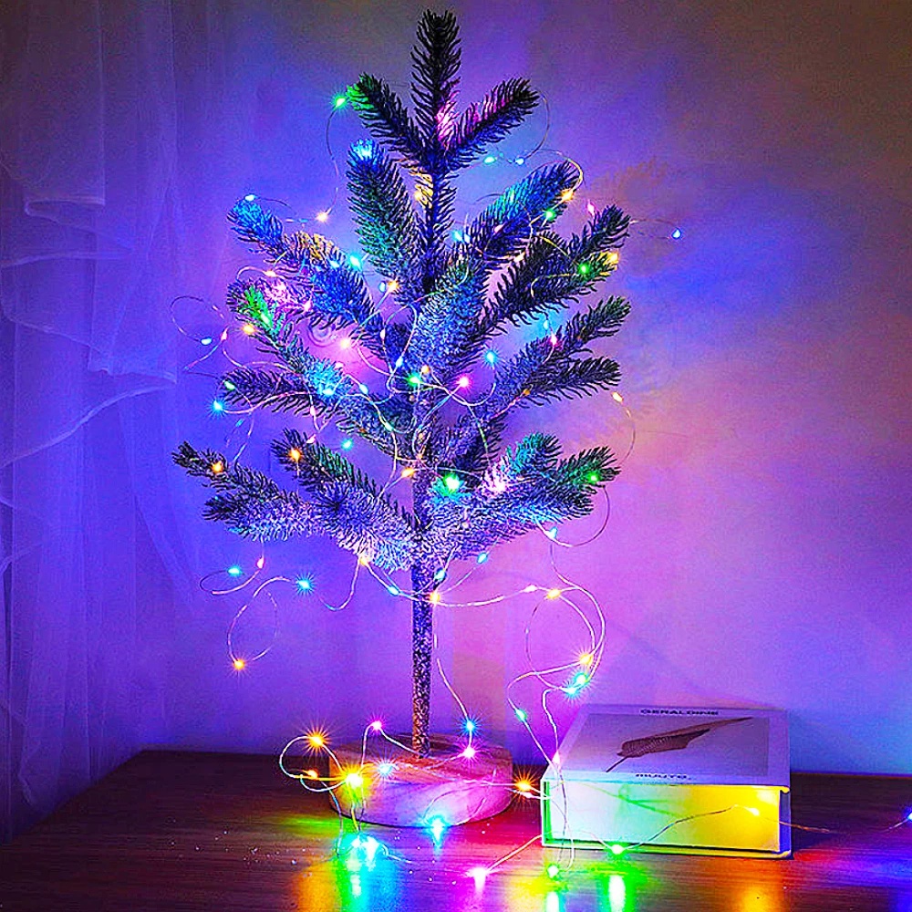 Dây đèn LED 2m 20 bóng có nút trang trí chai rượu trưng bày tiệc