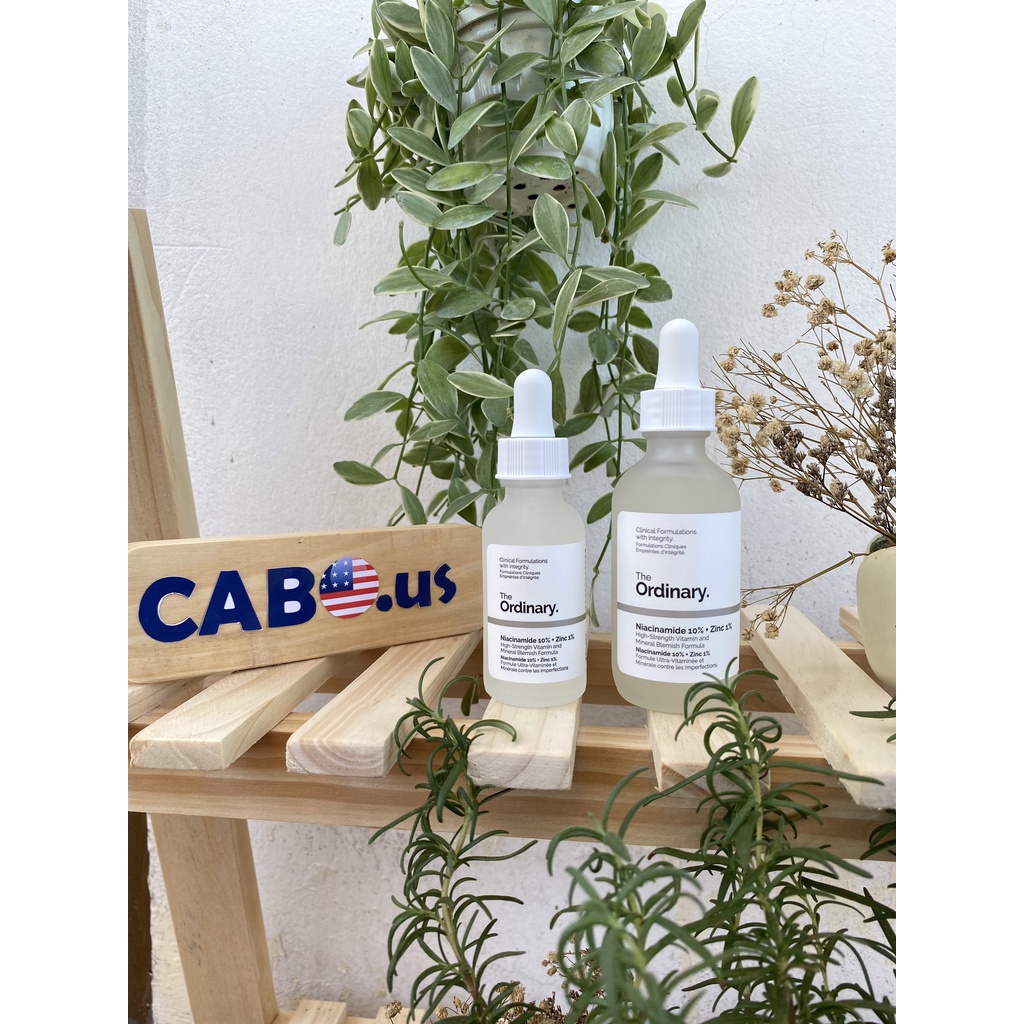 Tinh Chất Serum Niacinamide 10% + Zinc 1% The Ordinary CABOUS121 Cân Bằng Bã Nhờn Sáng Da Thu Nhỏ Lỗ Chân Lông