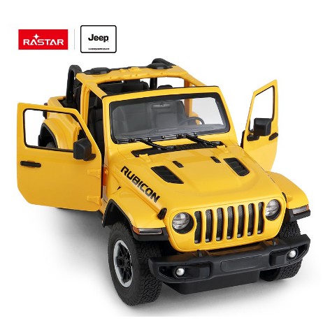 Siêu xe địa hình xe Jeep Wrangler Rubicon điều khiển từ xa RC Car Đồ chơi ô tô mô hình Jeep hãng Rastar tỷ lệ 1/14, 2.4G