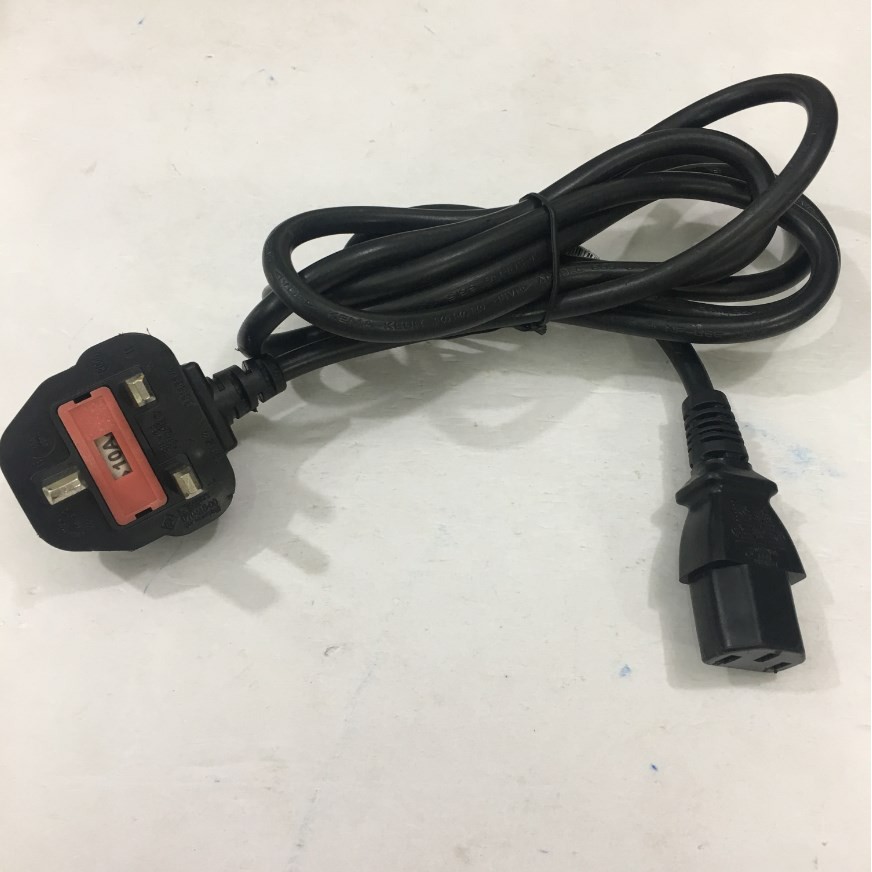 Dây nguồn Máy Tính, Nồi cơm Điện, 3 chấu UK I-SHENG C13 10A 250V 3X0.75mm² 1.8M chính hãng