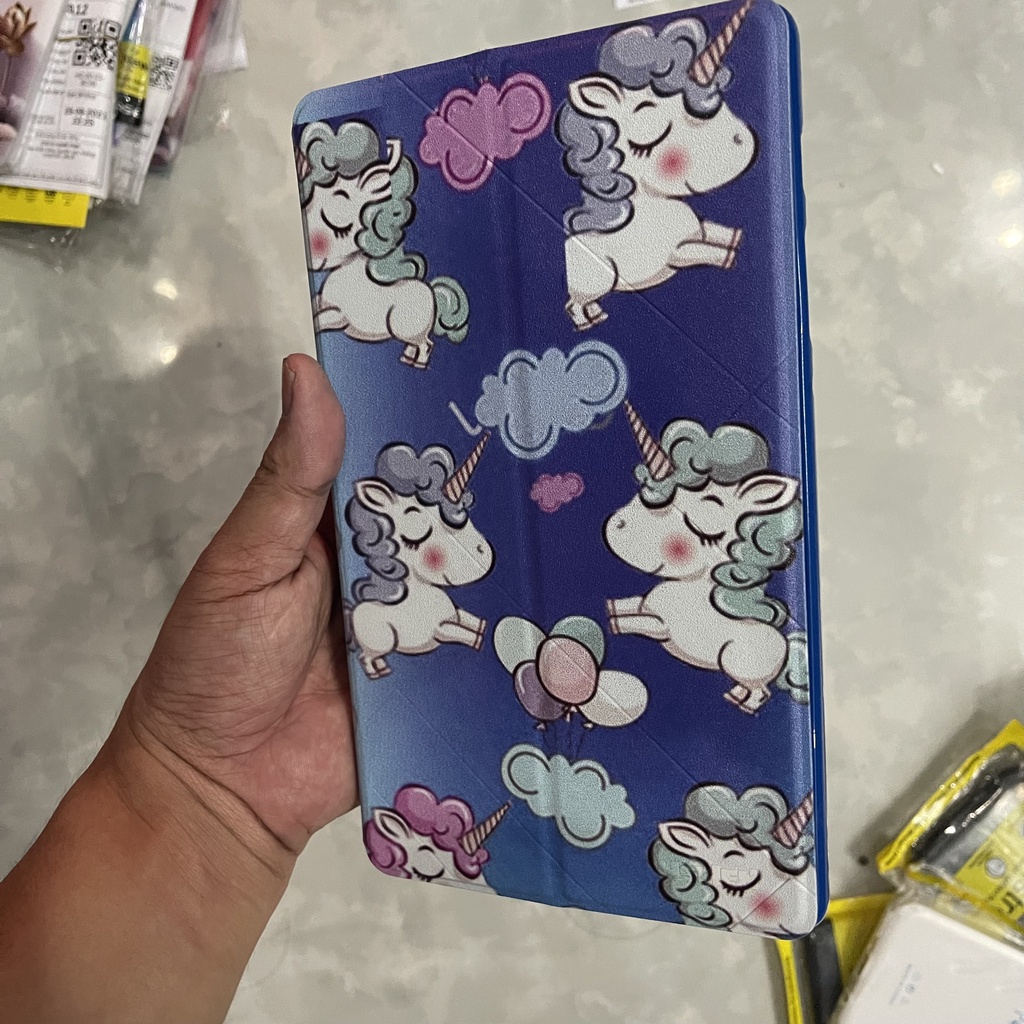Bao da Samsung galaxy tab a7 lite (t220 t222 t225) In Hình, bền đẹp, chống đỡ xem phim