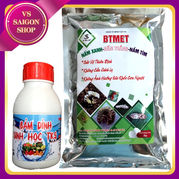 BTMET- NẤM 3 MÀU VÀ BÁM DÍNH: Trừ Sâu Rầy, Côn Trùng , Tốt Cho Cây Trồng, Thân Thiện Với Môi Trường