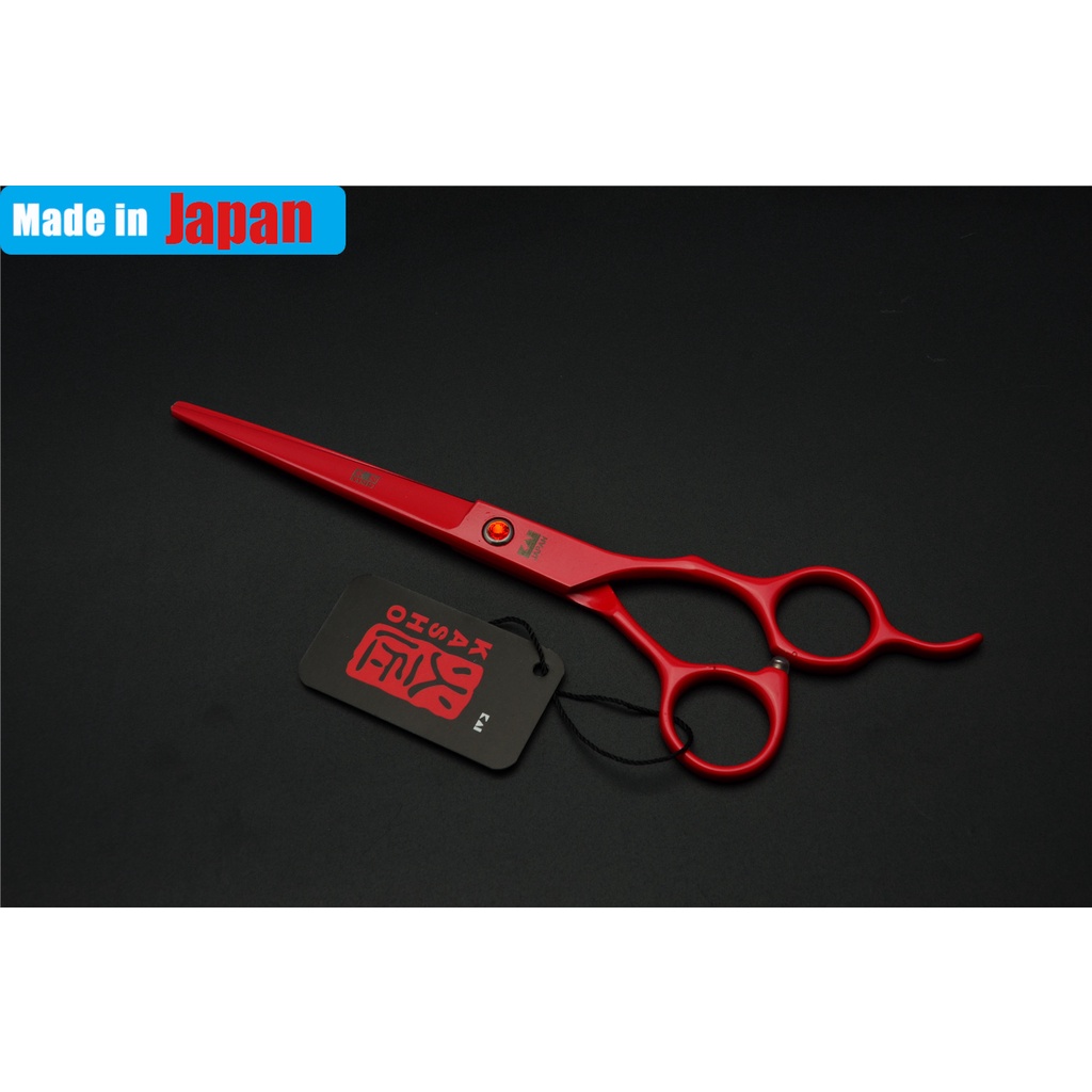 Bộ Kéo Cắt Tóc 7 Inch 440C Răng Đỏ Chuyên Dụng Cho Salon Nhật Bản