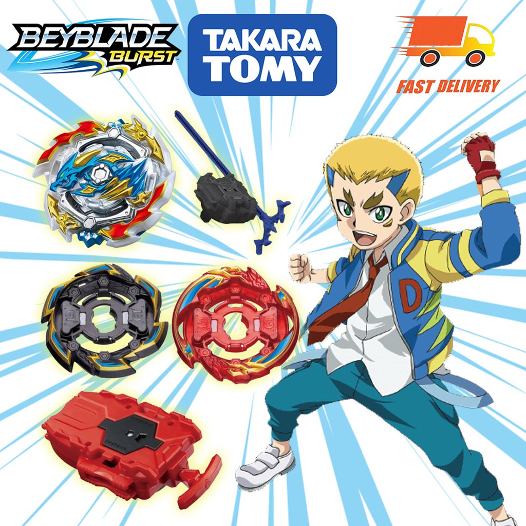 Con Quay Đồ Chơi Beyblade Burst B-133 Ace Dragon. St. Ch + B108 Takara Tomy