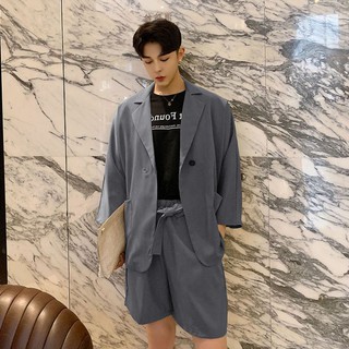 Set blazer nam áo + quần short