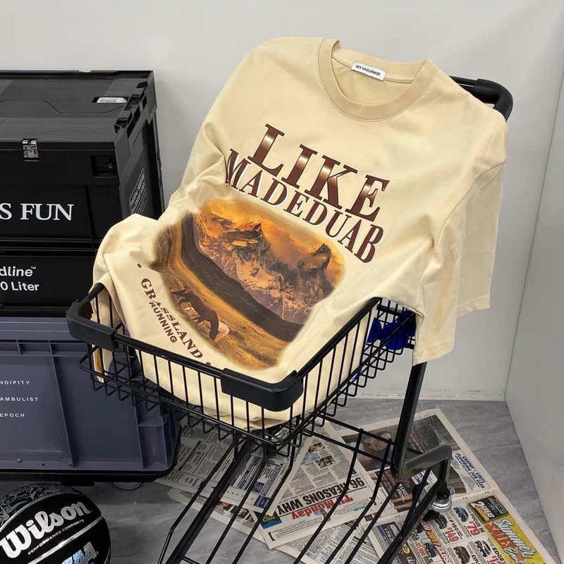 Áo phông MADEDUAB chất liệu cotton thoáng mát form unisex