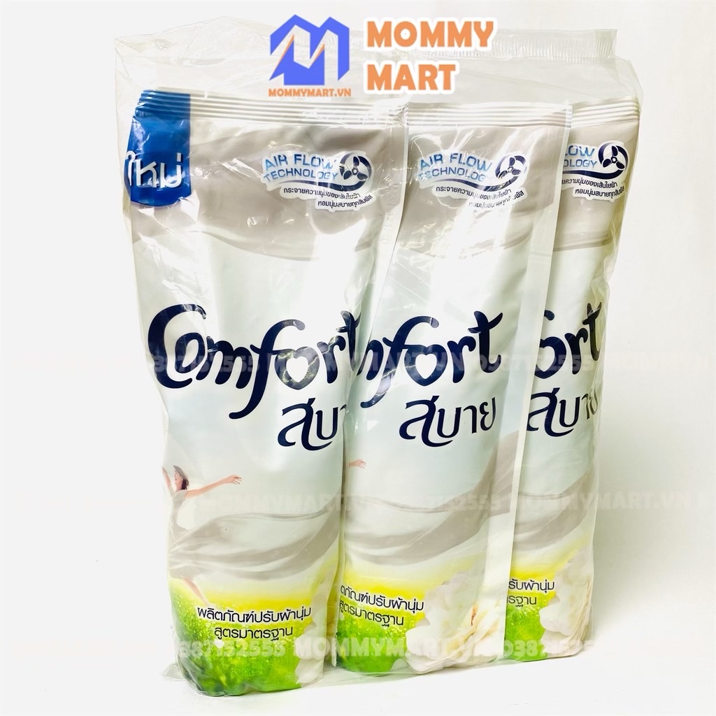 COMBO 3 Túi Nước xả vải Comfort 580ml nhập khẩu nội địa Thái lan lưu hương 48h - MommyMart