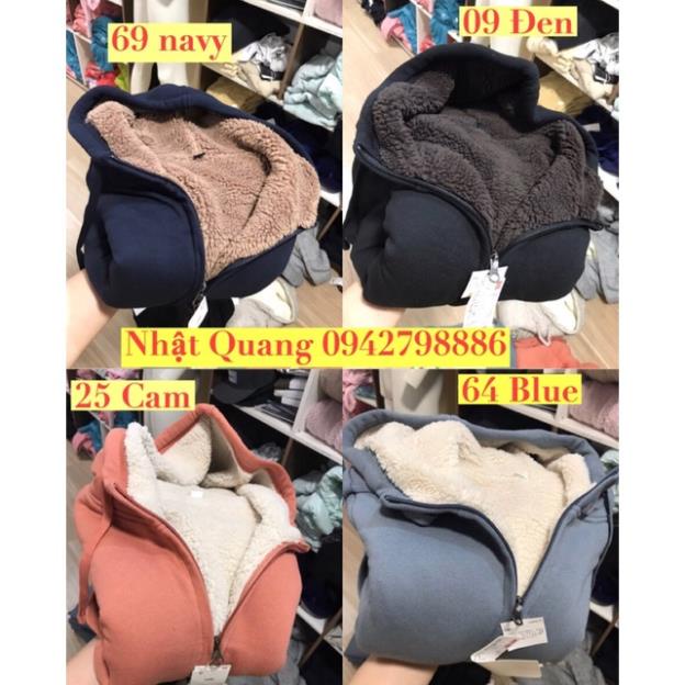 Áo nỉ lót lông cừu nữ uniqlo nhật -nd2 🌸