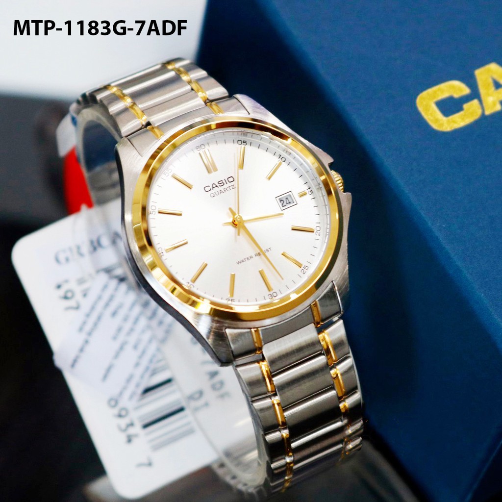 Đồng hồ nam dây da Casio chính hãng Anh Khuê MTP-1183 (7 màu sắc) MTP-1183A, MTP-118
