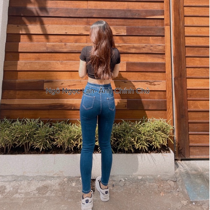 [FREESHIP] Quần Jean Nữ Không Túi Lưng Cao