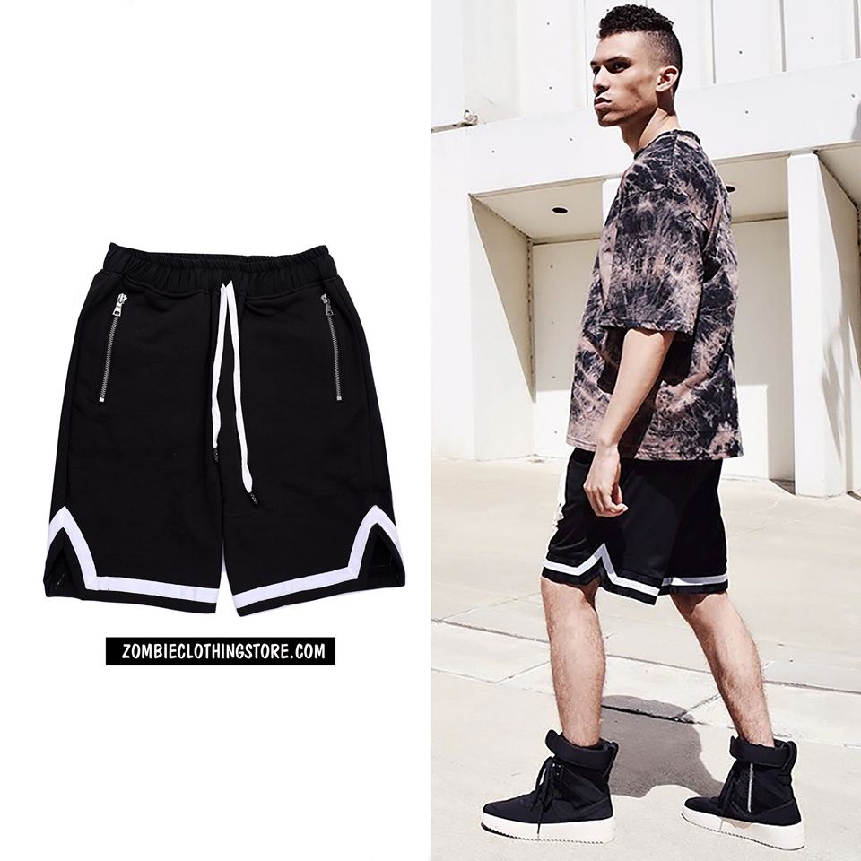 Quần Short ZOMBIE® Vline In Black