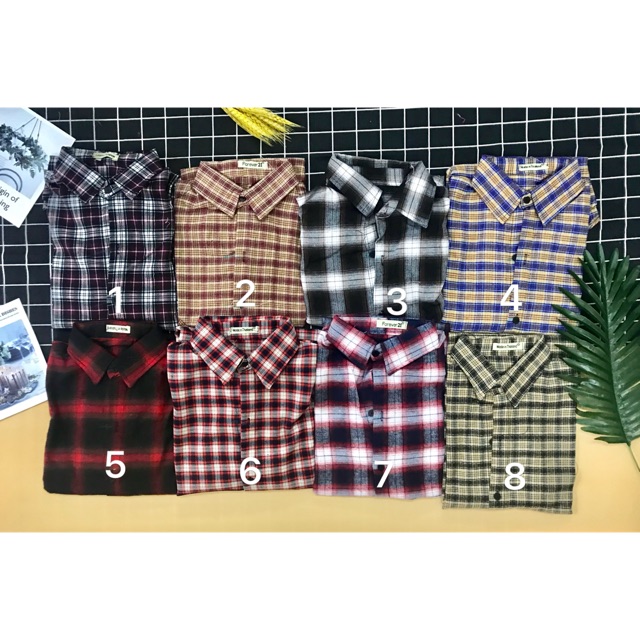 Sơ mi kẻ caro basic