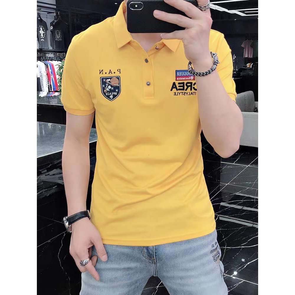 Áo thun Nam có cổ tay ngắn Hàn Quốc thời trang hot trend PAN | BigBuy360 - bigbuy360.vn