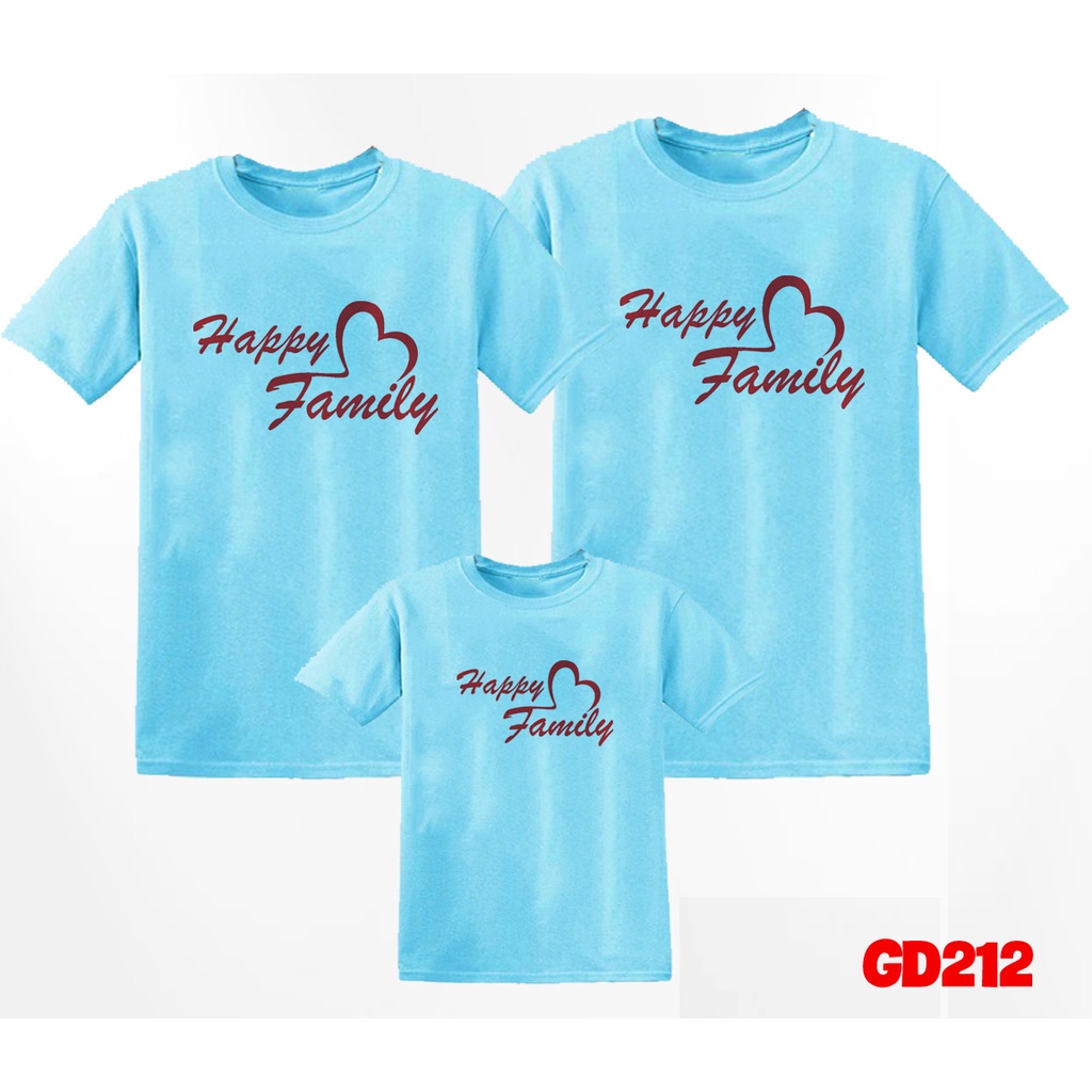 Áo Gia Đình Đẹp ,In Hình Ngộ Nghĩnh Hạnh Phúc Happy Family - KTQN TSHIRT AND UNIFORM