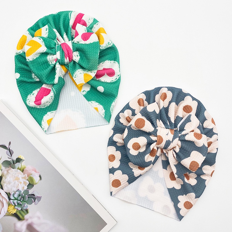 Mũ Trùm Đầu Vải Cotton Mềm Mại Co Giãn Nhiều Màu Sắc Cho Bé