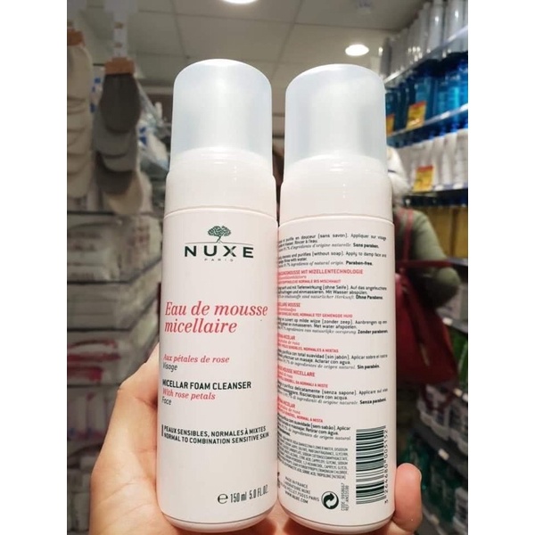 Rửa mặt tạo bọt Nuxe