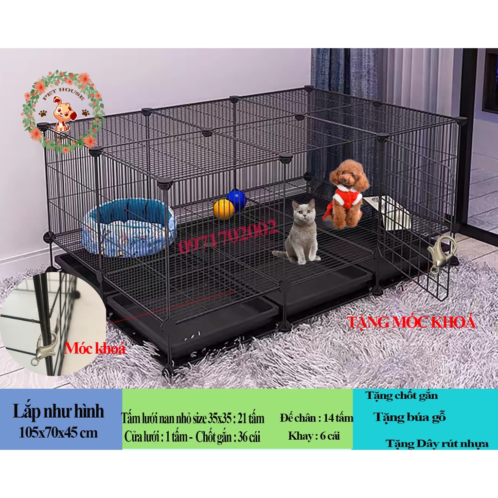 Chuồng Chó Mèo Giảm 20k khi nhập &quot;ChuongChoMeo&quot; Chuồng cho chó mè dễ thương