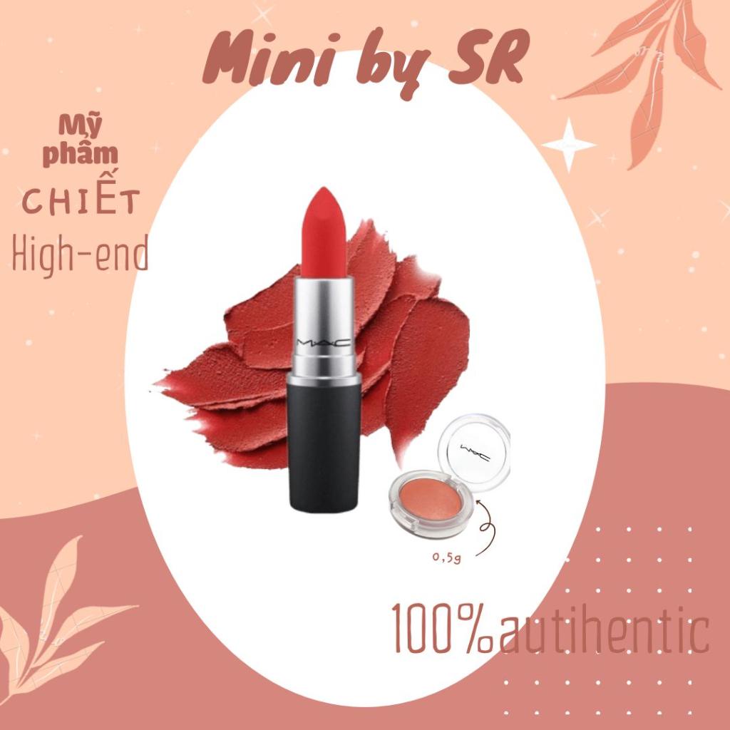 Son M/ac thỏi son lì Mac với độ bám màu tốt, son lên màu chuẩn, chất son lì mịn