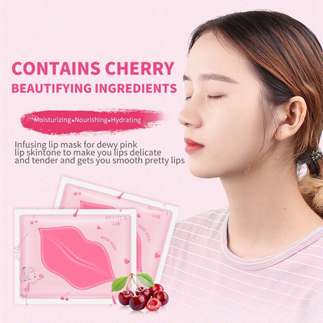 Mặt nạ môi dưỡng ẩm Beotua tinh chất cherry