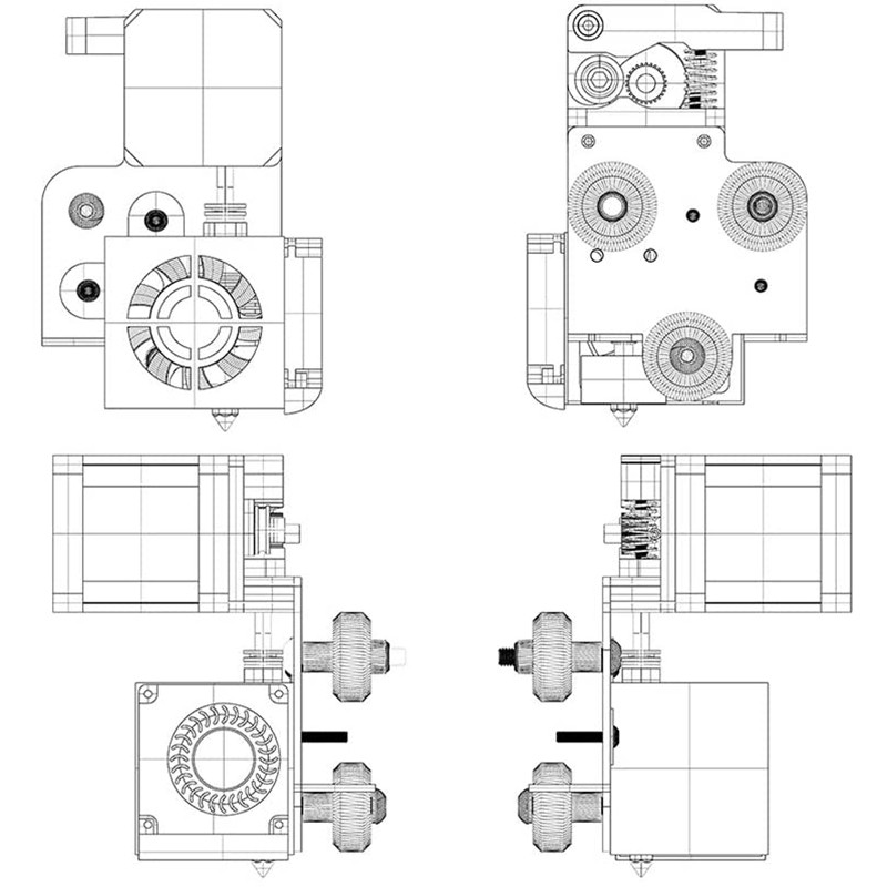 Bộ Phụ Kiện Máy In 3d 1.75mm Cho Máy In 3 Ender 3 Pro Anet A8 Plus