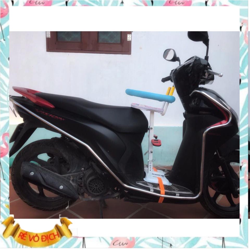 Ghế ngồi xe tay Ga cho bé và xe đạp điện gập gọn được, Yên ngồi xe máy em bé tiện lợi